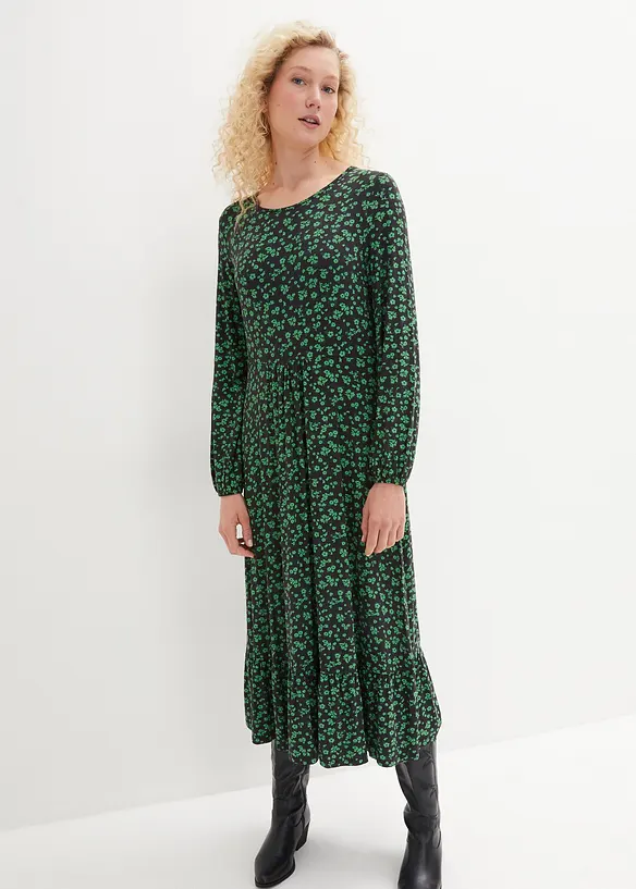 Robe fluide en jersey de viscose mélangée, bonprix