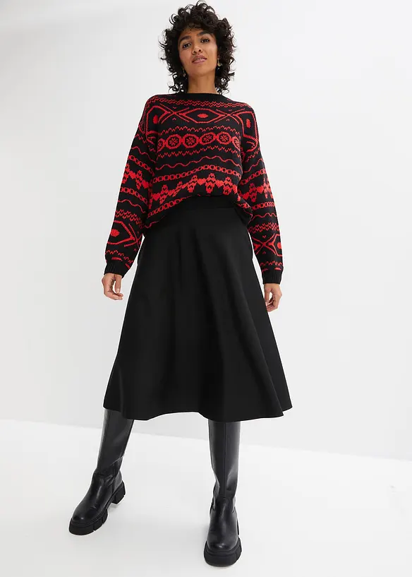 Jupe en jersey milano, longueur genou, bonprix