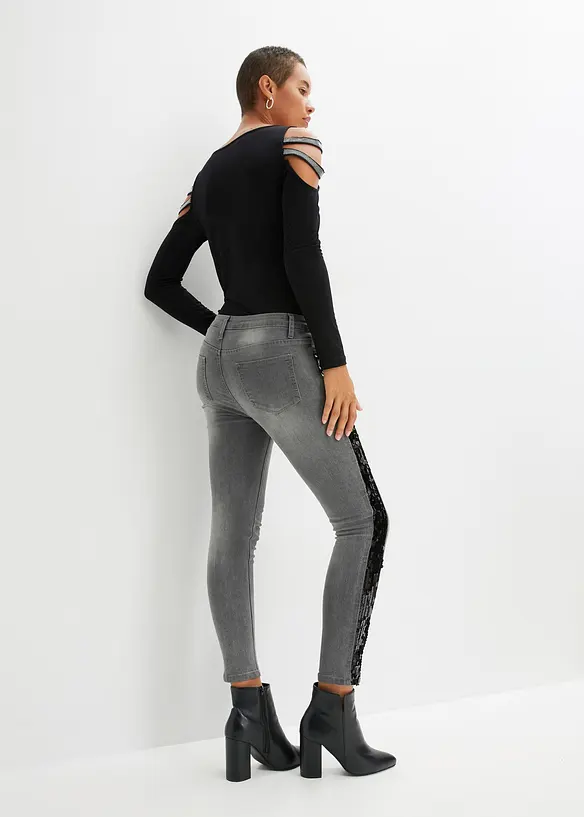 Jean skinny à paillettes, BODYFLIRT