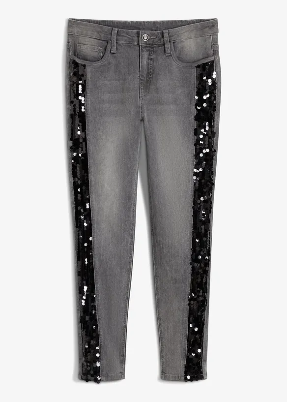 Jean skinny à paillettes, BODYFLIRT