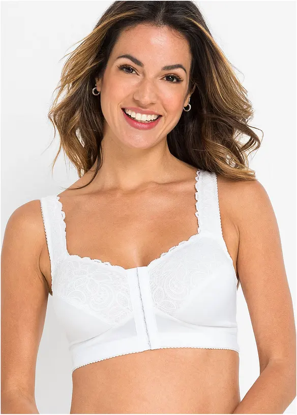 Soutien-gorge grand maintien sans armatures avec fermeture devant, bonprix