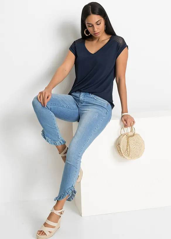 T-shirt en viscose mélangée, bonprix