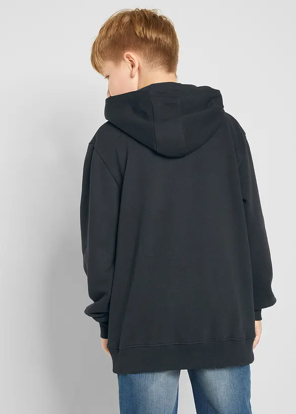 Sweat à capuche en matière douce, bonprix