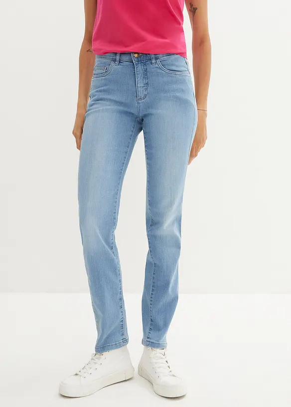 Jean droit taille normale, extensible, bonprix