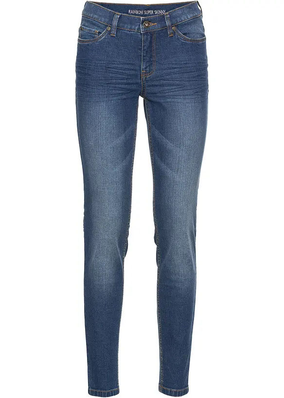Jean skinny, taille mi-haute, raccourci, bonprix