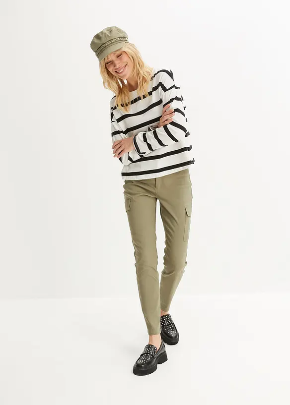 Pantalon cargo Skinny taille haute, RAINBOW
