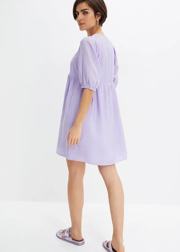 Robe tissée évasée avec manches bouffantes, RAINBOW