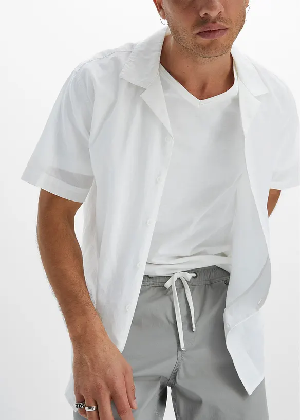 Pantalon droit extensible taille élastiquée, regular, bonprix