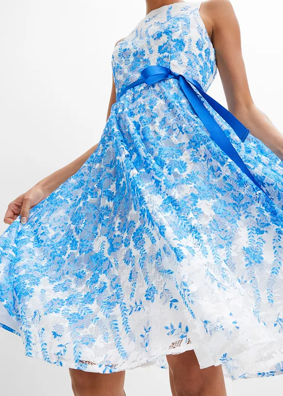 Robe en dentelle avec ruban en satin, bonprix