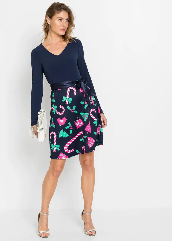 Robe trapèze courte, bonprix