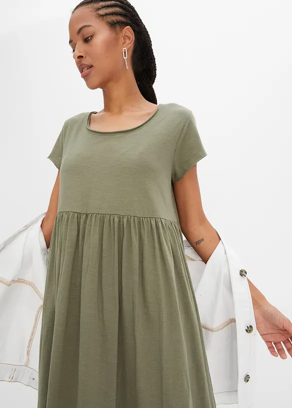 Robe midi 100% coton, bonprix
