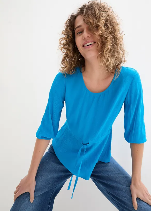 Tunique effet froissé en viscose douce, bonprix