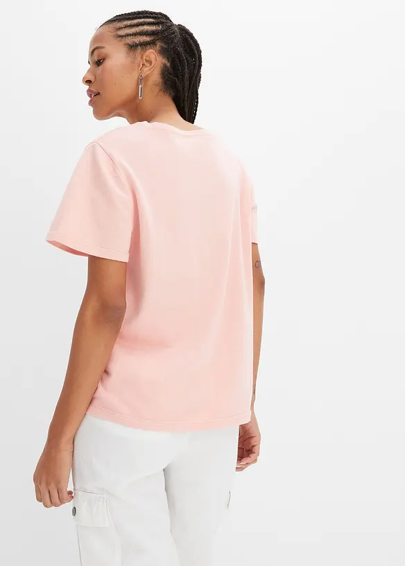 T-shirt en fine maille 100% coton, bonprix