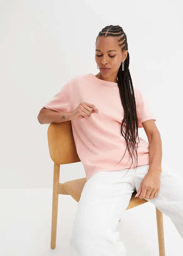 T-shirt en fine maille 100% coton, bonprix