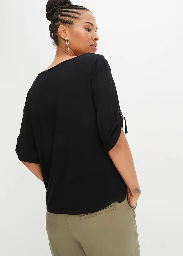 T-shirt à encolure bateau, bonprix