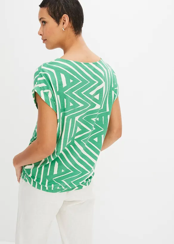 T-shirt fluide et oversize en viscose extensible, bonprix