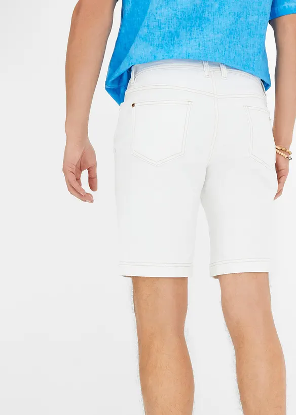 Bermuda en jean extensible, Regular Fit, bonprix