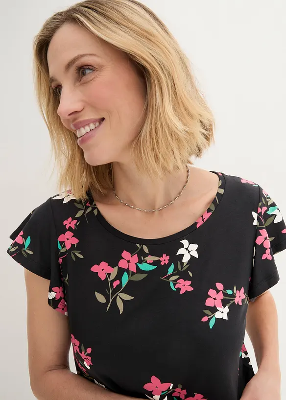 T-shirt à manches volantées, bonprix