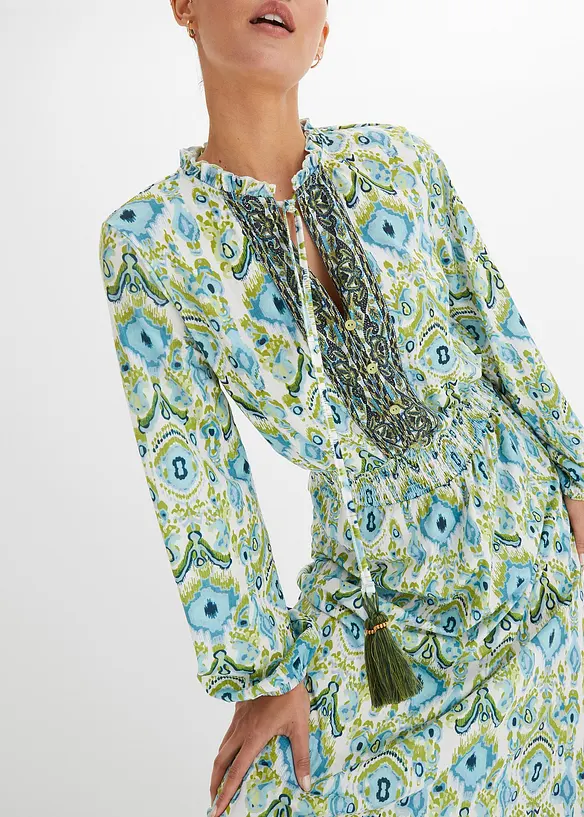 Robe longue imprimée, bonprix