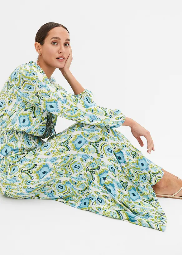Robe longue imprimée, bonprix