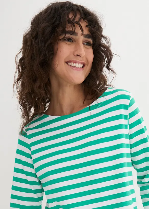 T-shirt à encolure bateau, bonprix