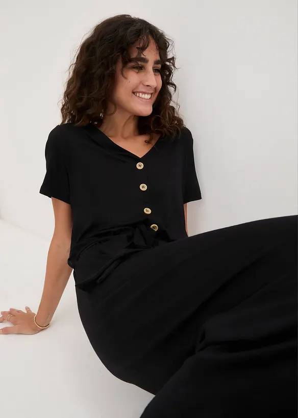 Combinaison en jersey de viscose mélangée, bonprix