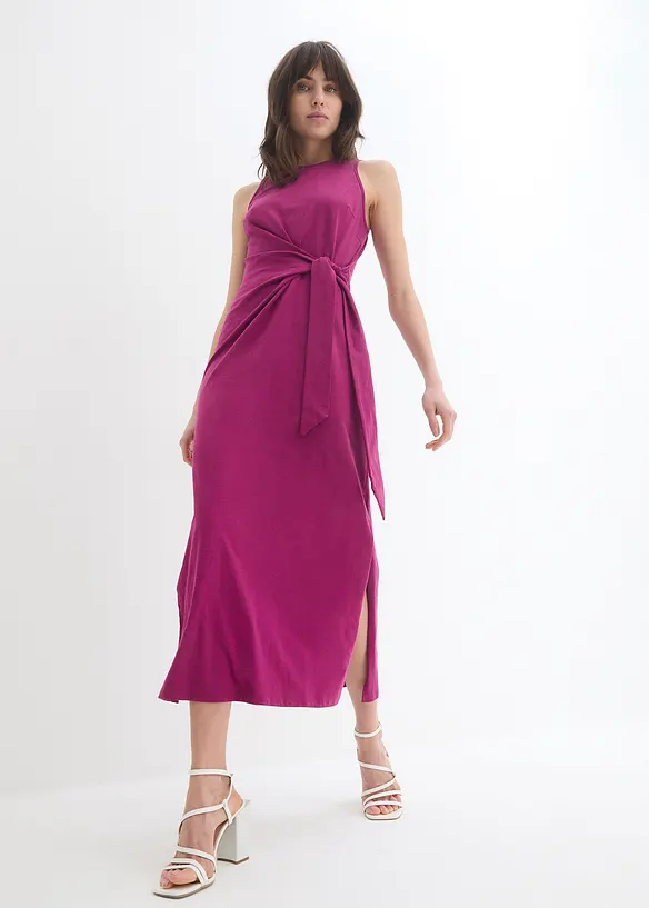 Robe longue à nouer sur le côté, bonprix