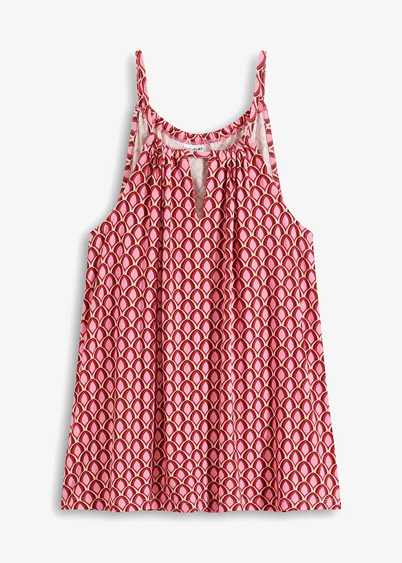 Top à fines bretelles en viscose extensible douce, bonprix