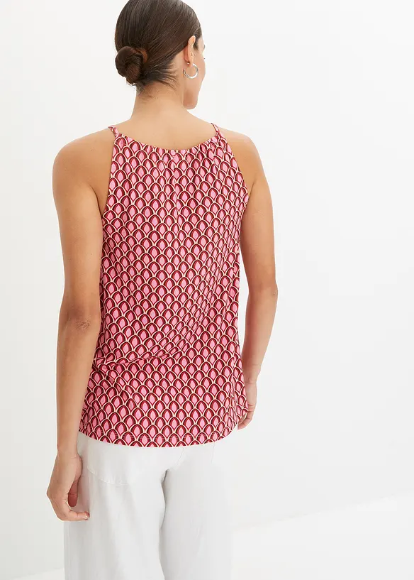 Top à fines bretelles en viscose extensible douce, bonprix