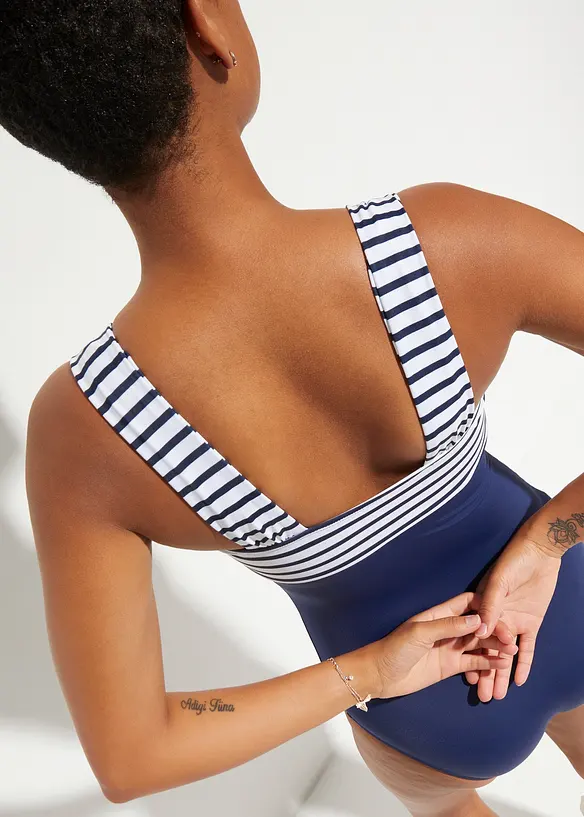 Maillot 1 pièce sculptant à bretelles larges, maintien modéré, bonprix