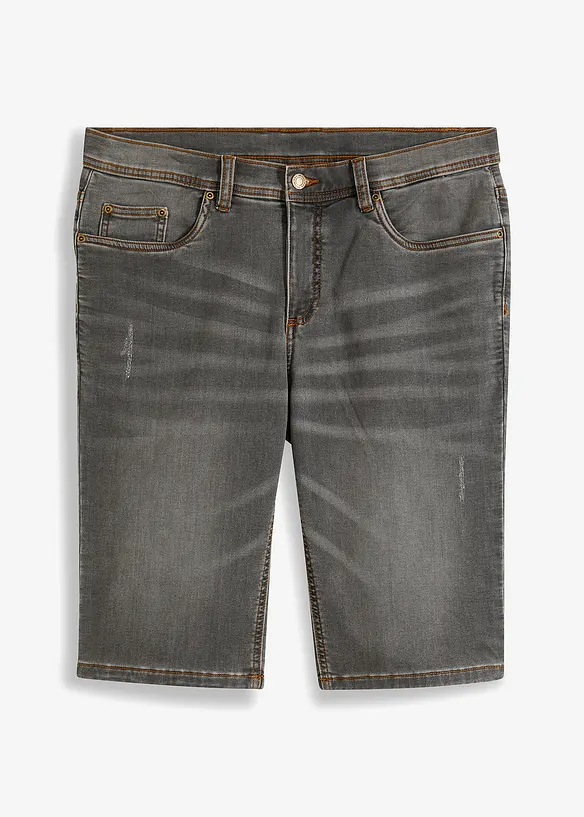 Bermuda confortable en jean et molleton, Regular, bonprix