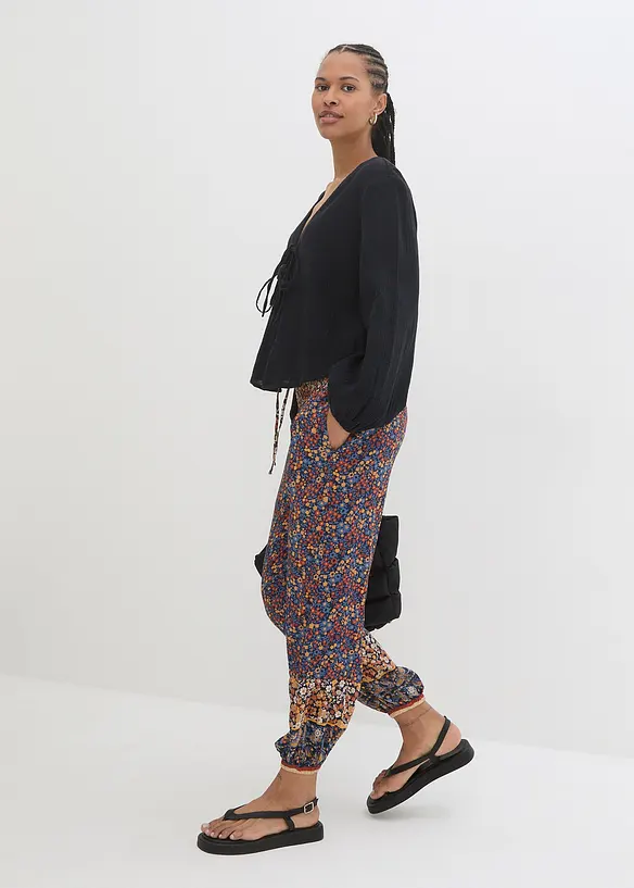 Pantalon jogger en viscose fluide, bonprix