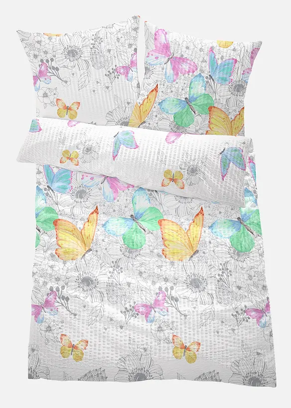 Parure de lit motif papillons, bonprix