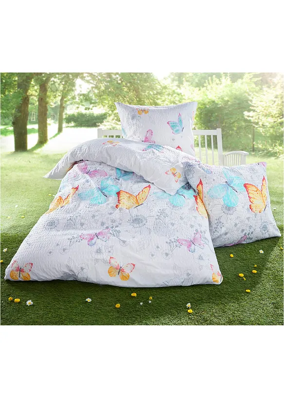 Parure de lit motif papillons, bonprix