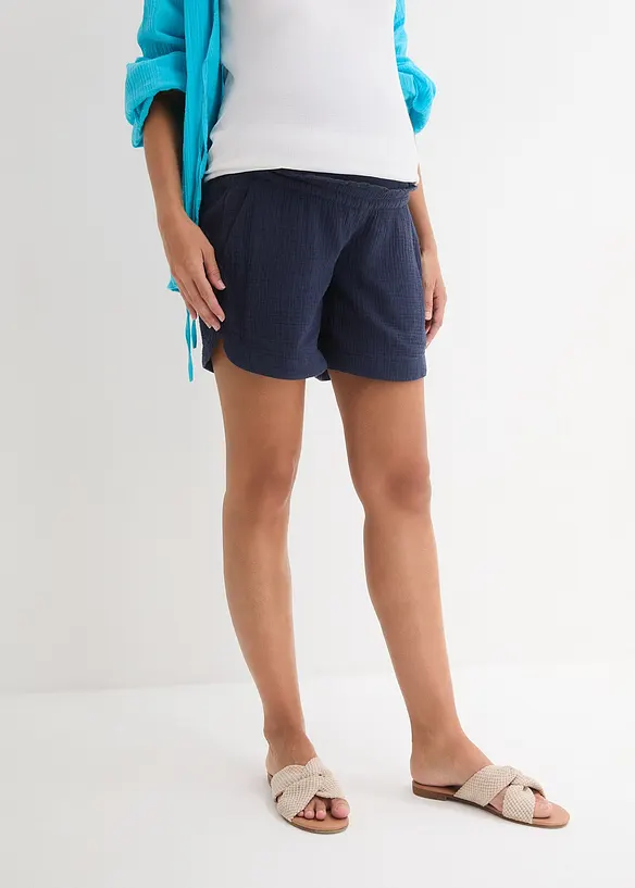 Short de grossesse en gaze 100% coton, bonprix