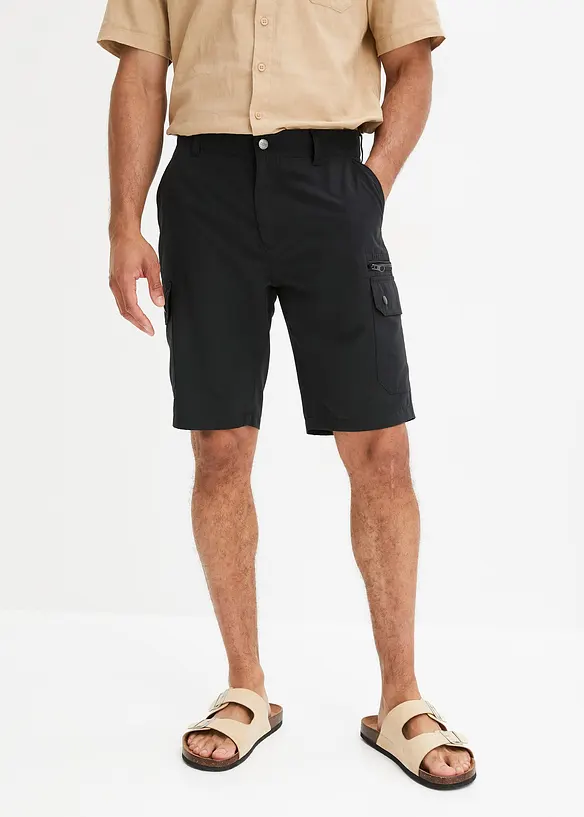 Bermuda cargo en microfibre, Regular, bonprix