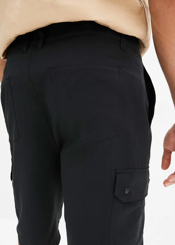 Bermuda cargo en microfibre, Regular, bonprix