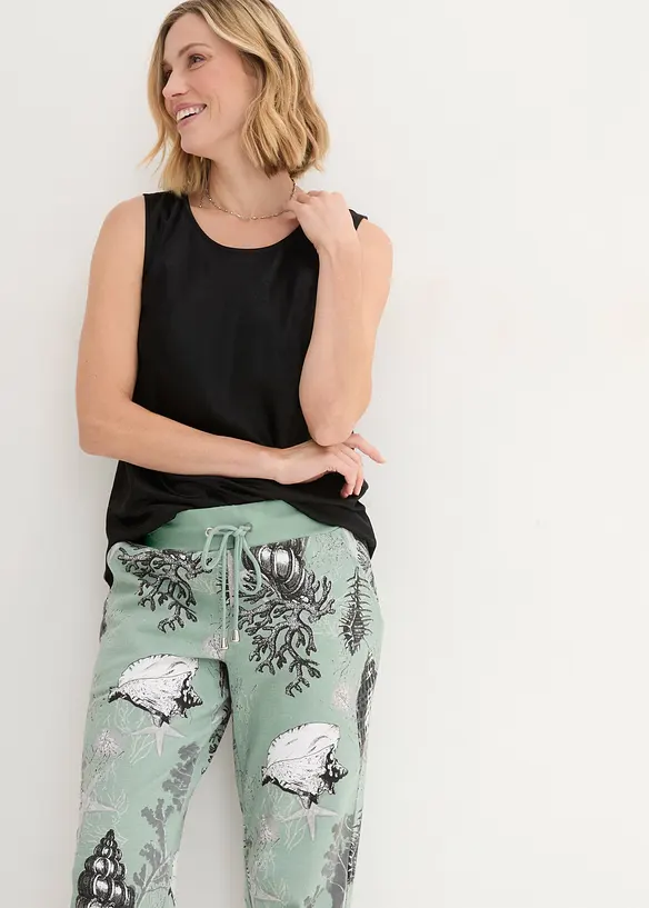 Pantalon en molleton de coton mélangé, bonprix