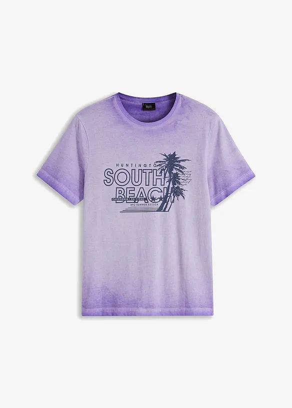 T-shirt aspect délavé 100% coton, bonprix