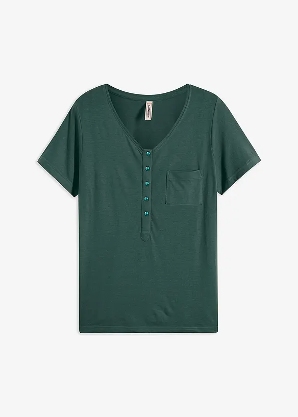 T-shirt en coton et viscose, bonprix