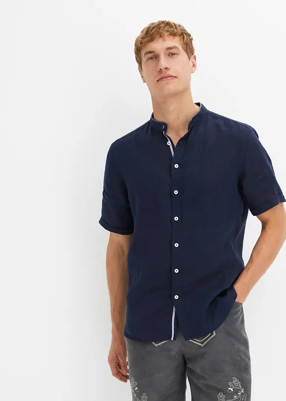 Chemise manches courtes en lin rafraîchissant, bonprix