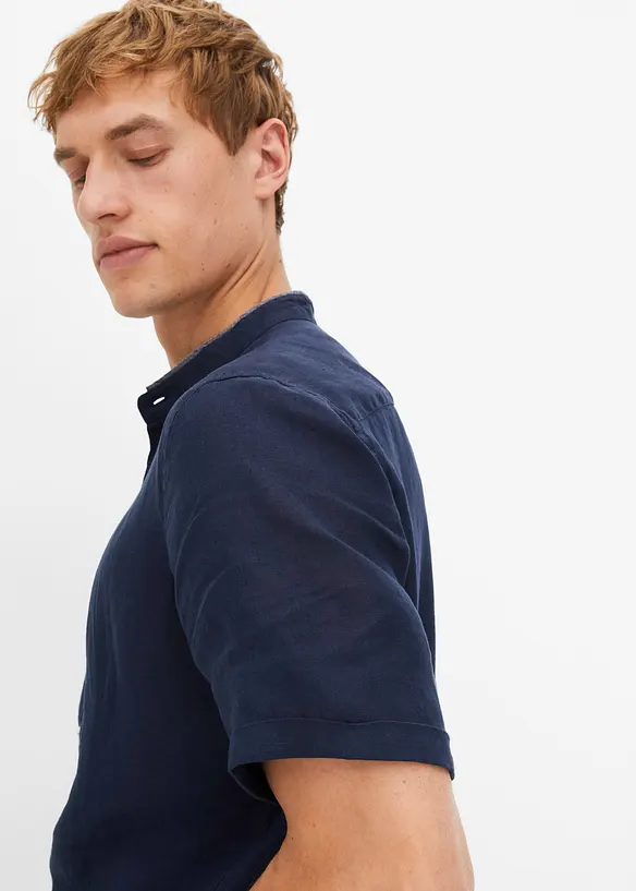 Chemise manches courtes en lin rafraîchissant, bonprix