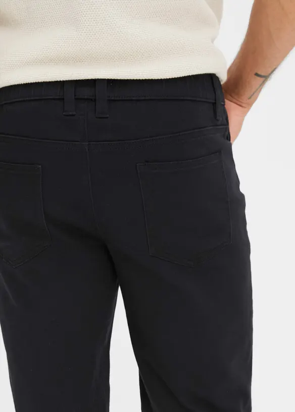 Lot de 2 bermudas en jean stretch à taille élastiquée, Regular Fit, bonprix