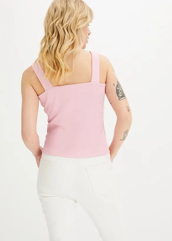 Lot de 2 tops en coton côtelé, bonprix