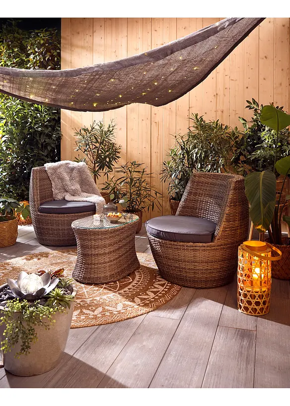 Voile d’ombrage LED solaire, bonprix