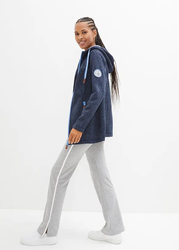 Veste polaire tricotée à capuche, bonprix