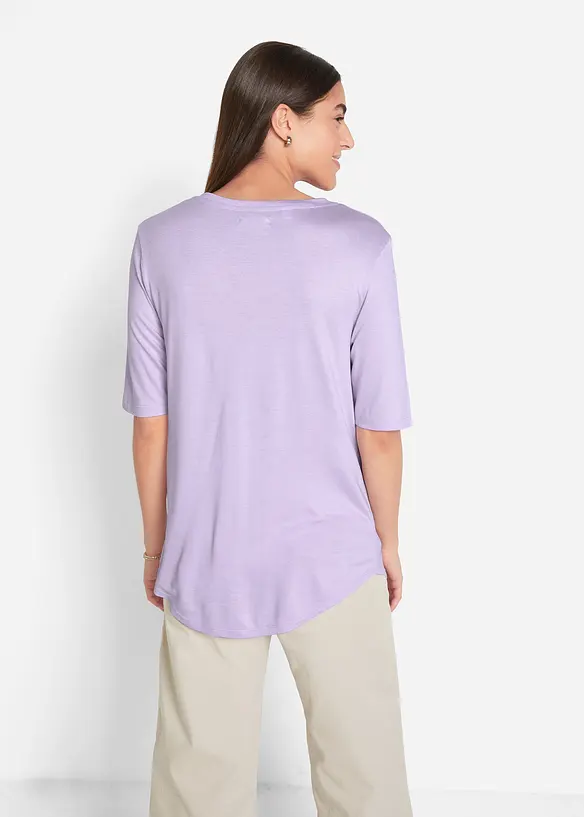 Lot de 2 t-shirts en viscose doux, bonprix