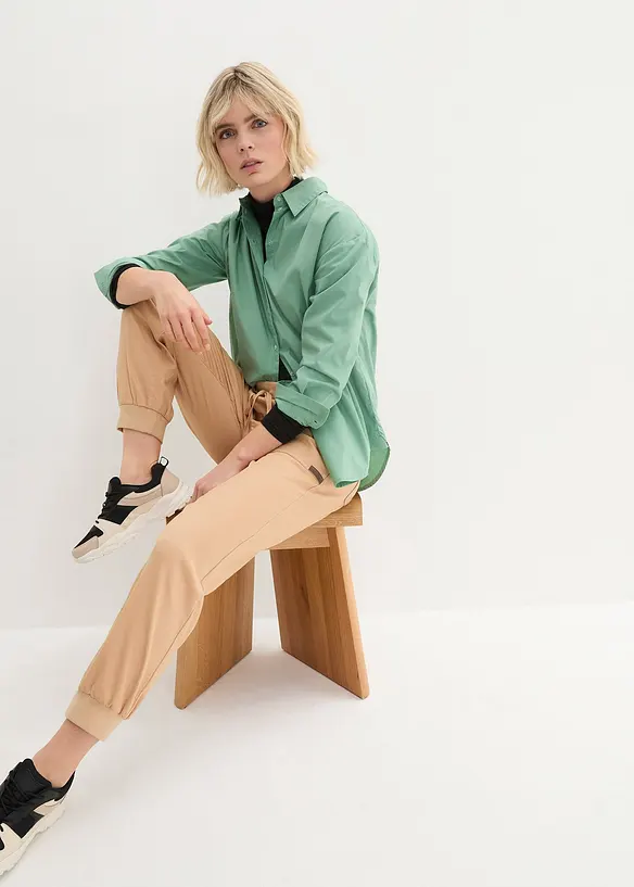 Pantalon jogger en twill, bonprix