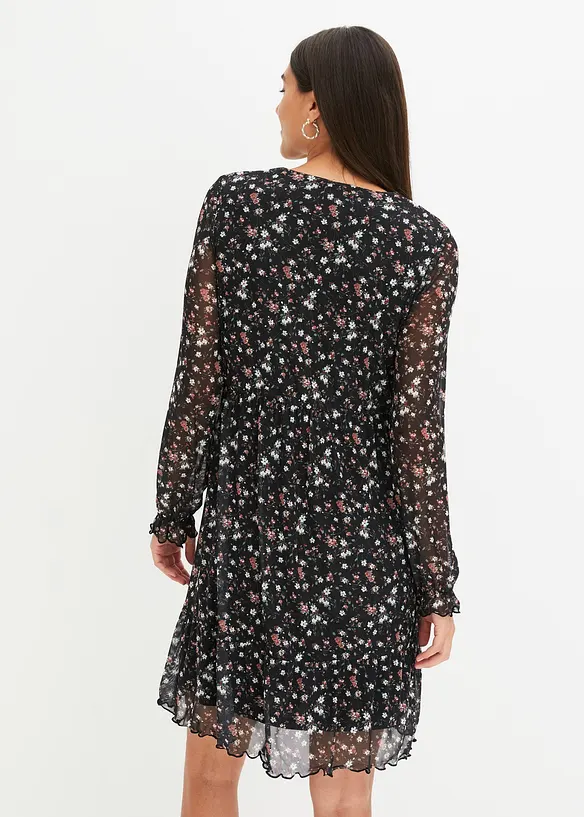 Robe en jersey et mesh, bonprix