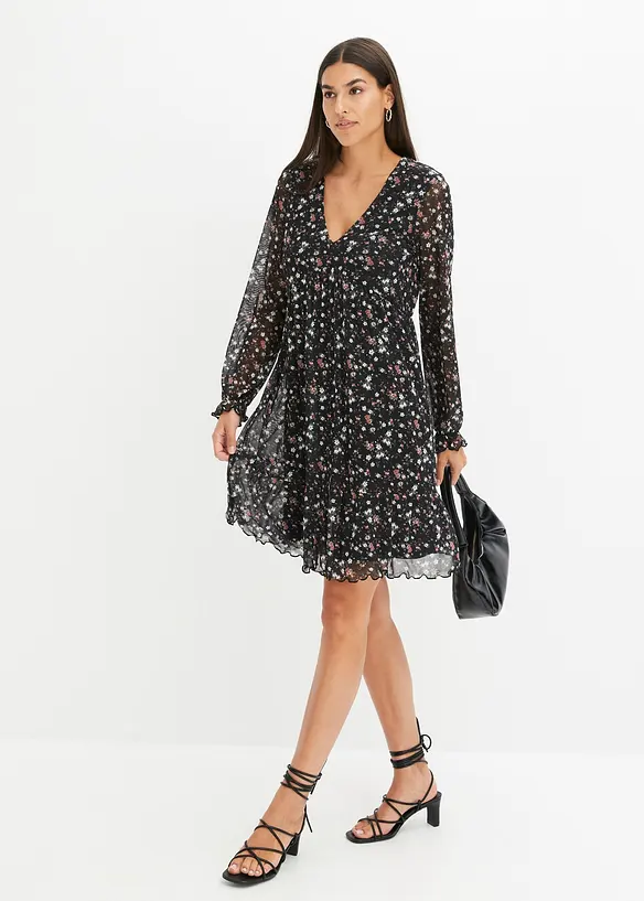 Robe en jersey et mesh, bonprix